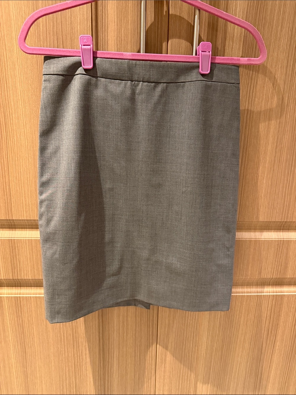 Grey Tailored Pencil Skirt